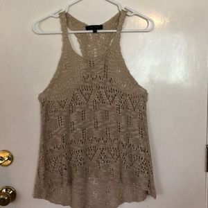 Crocheted tank top